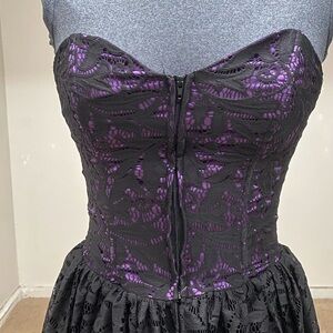 **RARE**Sample PUG Bisou Black and Purple Lace Dress
